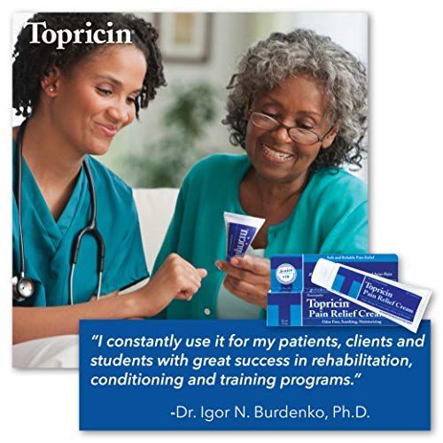Topricin Pain Relief Therapy Cream 2 oz Fast Acting Pain Reliev...