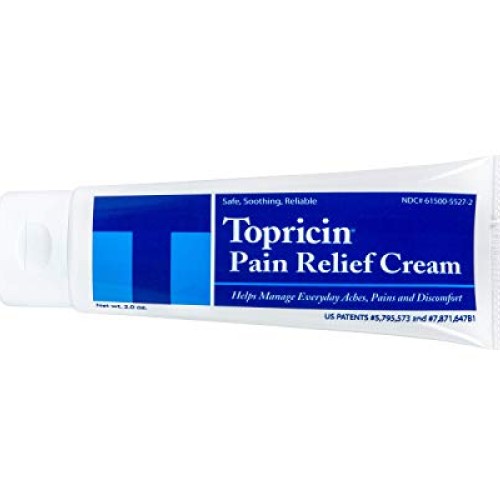 Topricin Pain Relief Therapy Cream 2 oz Fast Acting Pain Reliev...