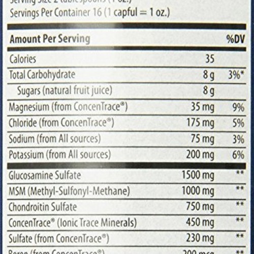 Liqumins Dietary Supplement, Glucosamine/Chondroitin/MSM, Fast-Ab...