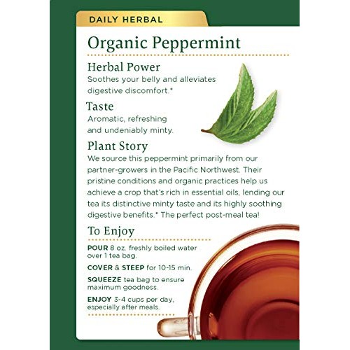 Traditional Medicinals Organic Peppermint Herbal Leaf Tea, Allevi...