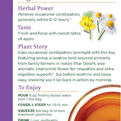 Traditional Medicinals Organic Smooth Move Chamomile Laxative Tea...