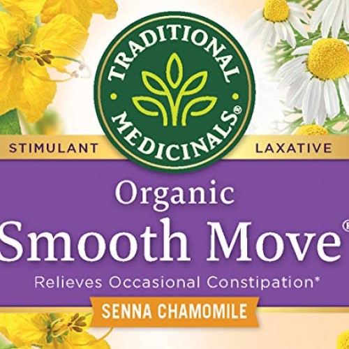 Traditional Medicinals Organic Smooth Move Chamomile Laxative Tea...