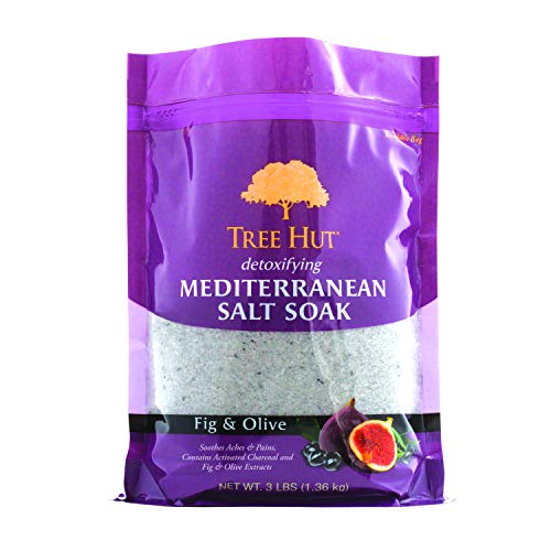 Tree Hut Detoxifying Mediterranean Salt Soak Fig & Olive, 3Ibs, U...