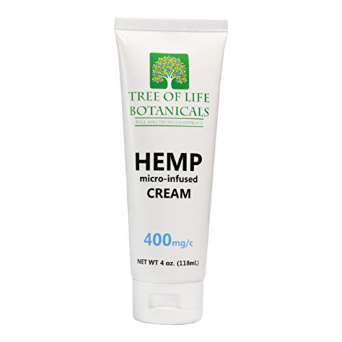 Micro-Infused Hemp Cream 400 mg - Pain Relief in 4oz