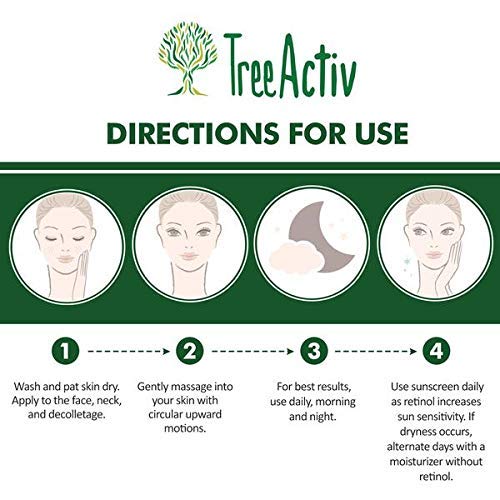 TreeActiv Retinol Cream | Hyaluronic Acid Skin-Firming Treatment ...