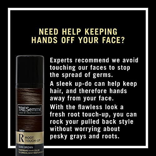 TRESemmé Root Touch-Up Dark Brown Hair Temporary Hair Color Ammon...