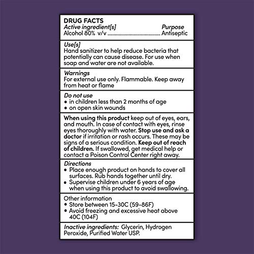 Trillium USA Made Liquid Hand Sanitizer Spray with 80% Alcohol, 4...