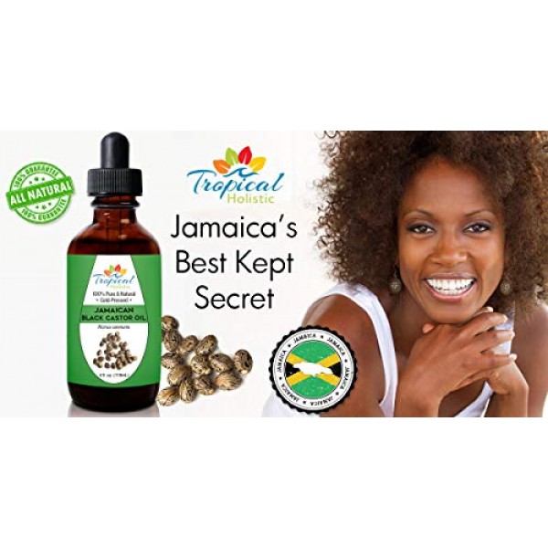 100% Pure Jamaican Black Castor Oil 4 oz, Premium Natural For Hai...