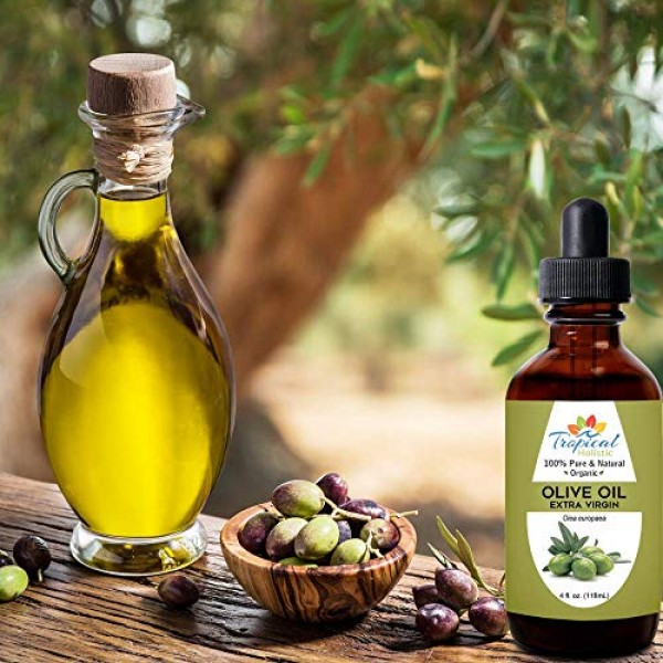 Extra Virgin Organic Olive Oil 4 oz - Cold Pressed Unrefined - Us...
