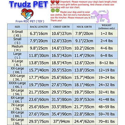 Trudz PET Adidog Dog Hoodies, Rdc Pet Dog Sweater, 4 Legs Jumpsui...