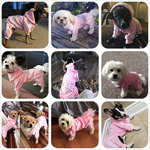 Trudz PET Adidog Dog Hoodies, Rdc Pet Dog Sweater, 4 Legs Jumpsui...