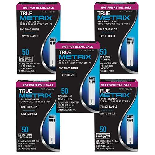 5 x 50ct TRUE METRIX NFRS Test Strips 250 Test Strips