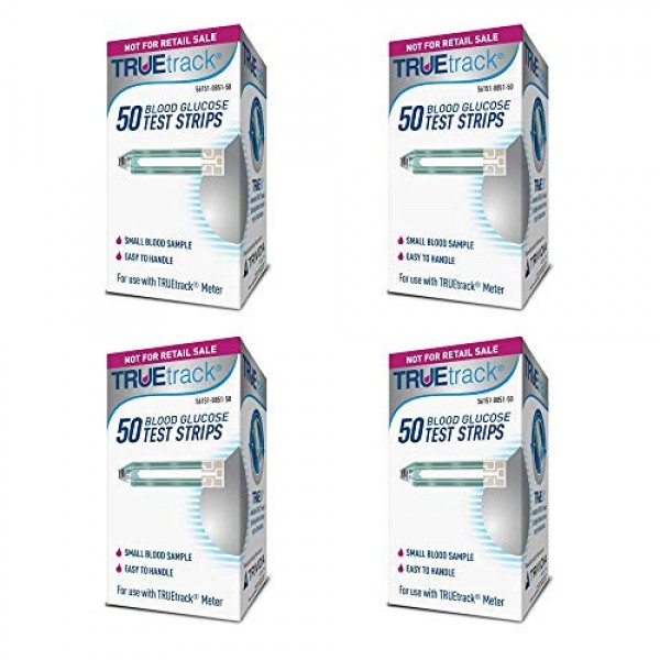 TRUETRACK Test Strips 50ct Pack of 4