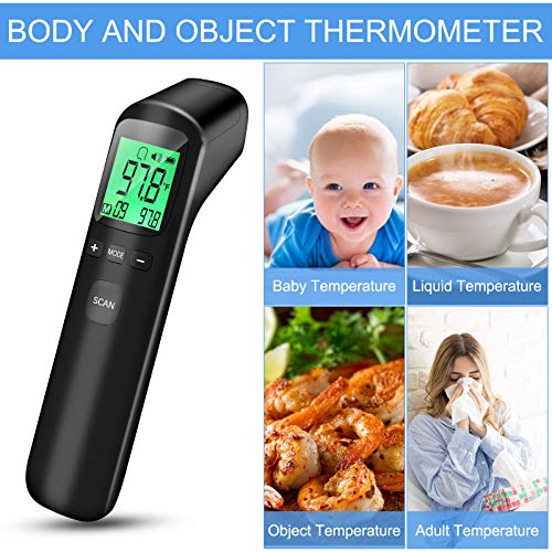 Forehead Thermometer, Digital Thermometer Infrared Touchless for ...