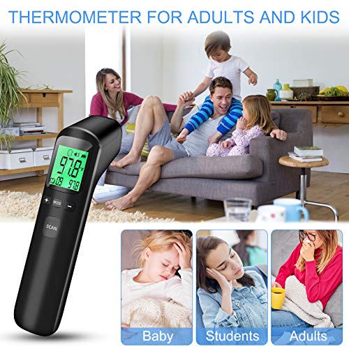 Forehead Thermometer, Digital Thermometer Infrared Touchless for ...