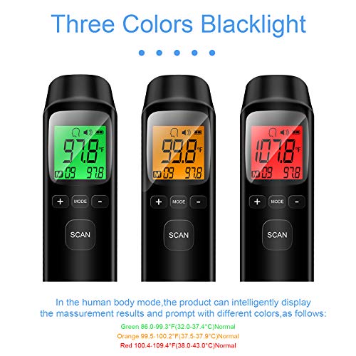 Forehead Thermometer, Digital Thermometer Infrared Touchless for ...