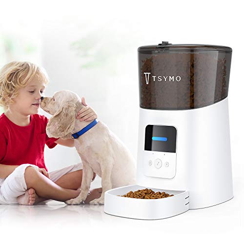 TSYMO Automatic Cat Feeder - 6L App Control Pet Food Dispenser fo...