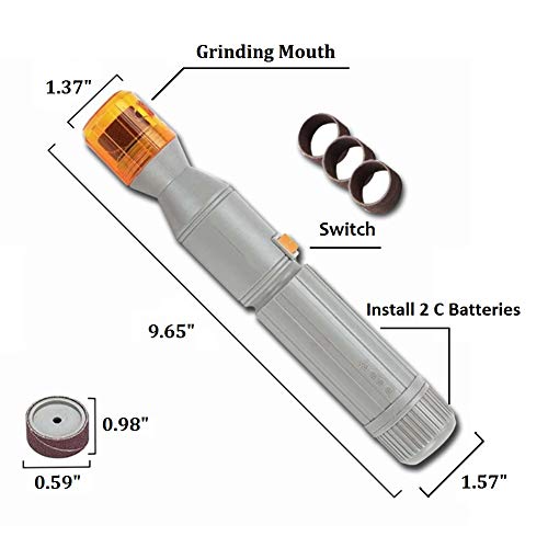 TTM Dog Nail Grinder, Upgraded Version Professional Pet Dog Nail ...