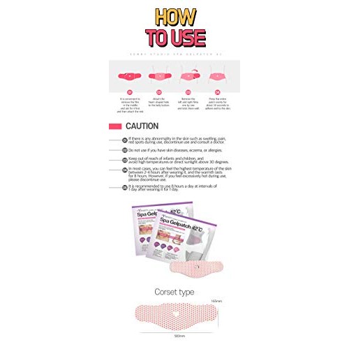 Spa Gelpatch 42 Degree Body Wrap Cellulite Contouring Slimming fo...