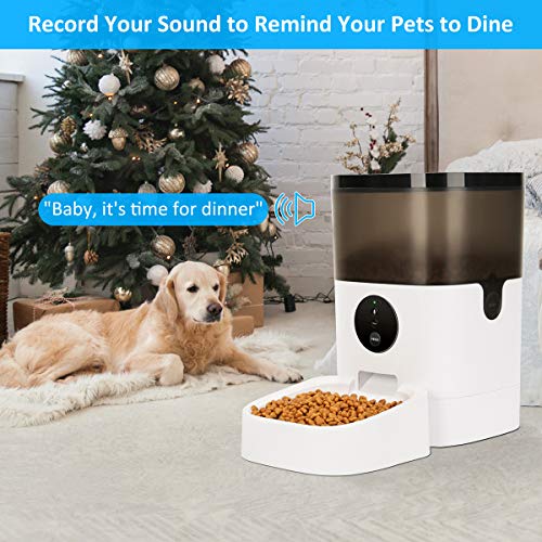 TTPet Automatic Cat Feeder with App Control, Timed Dog Food Dispe...
