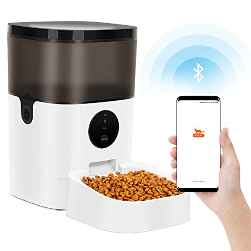 TTPet Automatic Cat Feeder with App Control, Timed Dog Food Dispe...