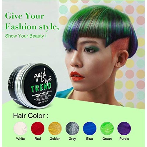 Hair Wax, Tuuu 8 Colors Disposable Hair Color Wax, Temporary Fash...