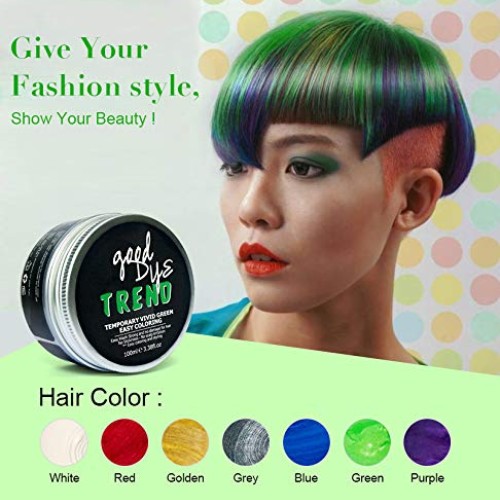 Hair Wax, Tuuu 8 Colors Disposable Hair Color Wax, Temporary Fash...