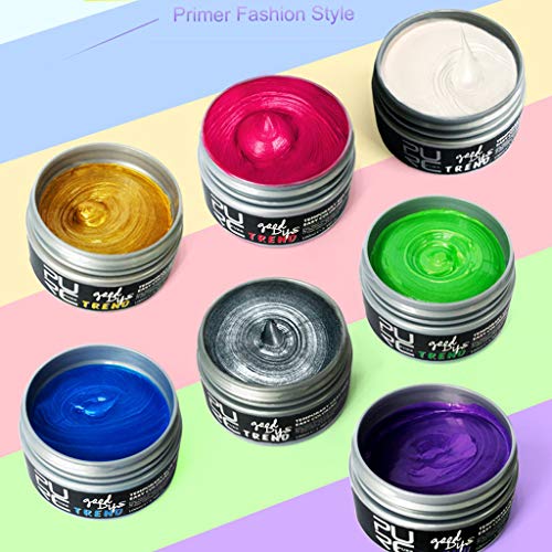 Hair Wax, Tuuu 8 Colors Disposable Hair Color Wax, Temporary Fash...