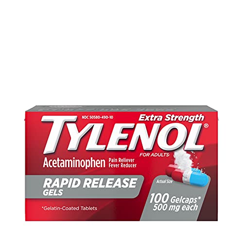 Tylenol Extra Strength Acetaminophen Rapid Release Gels, Pain Rel...