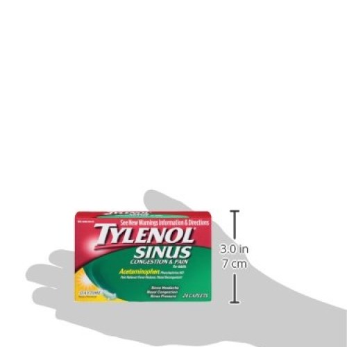 Tylenol Sinus + Headache Non-Drowsy Caplets, Sinus Pressure & Con...