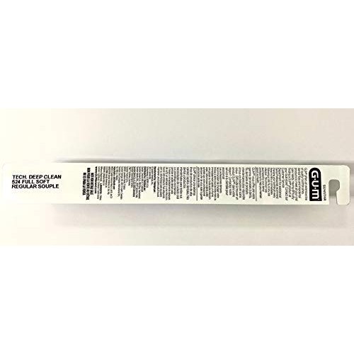 GUM 524 Technique Deep Clean Toothbrush - Full Soft Head 6 Pack...