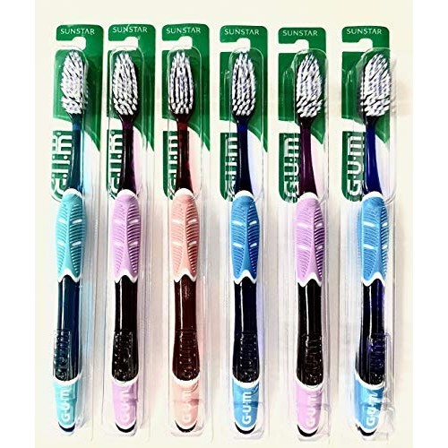 GUM 524 Technique Deep Clean Toothbrush - Full Soft Head 6 Pack...