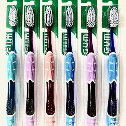GUM 524 Technique Deep Clean Toothbrush - Full Soft Head 6 Pack...