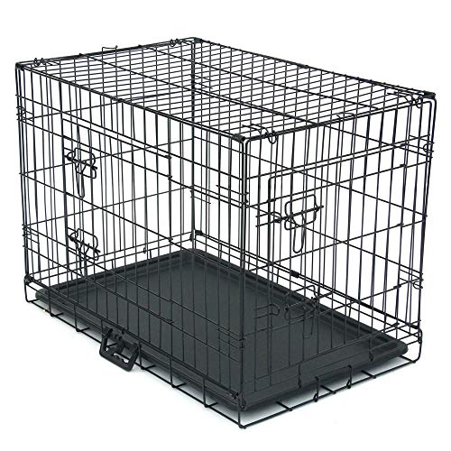 30 Pet Kennel Cat Dog Folding Steel Crate Animal Playpen Wire Metal