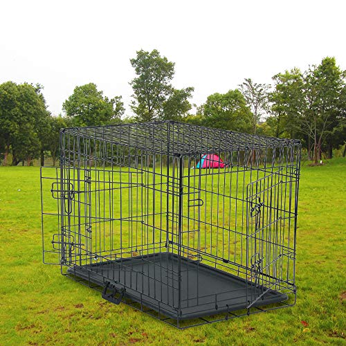 30 Pet Kennel Cat Dog Folding Steel Crate Animal Playpen Wire Metal