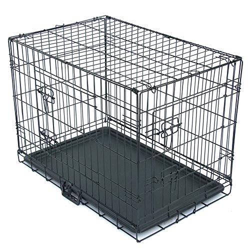 30 Pet Kennel Cat Dog Folding Steel Crate Animal Playpen Wire Metal