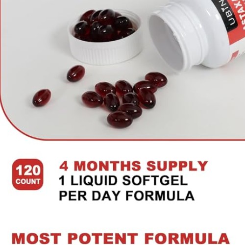Ubiney Premium Astaxanthin 12mg Softgels- 120 Servings, Supports ...