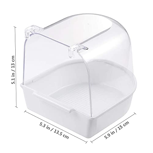 UEETEK Caged Bird Bath Multi Cage Bird Bath Covered for Small Bri...