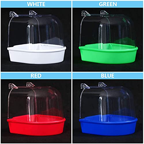 UEETEK Caged Bird Bath Multi Cage Bird Bath Covered for Small Bri...
