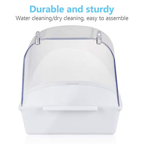UEETEK Caged Bird Bath Multi Cage Bird Bath Covered for Small Bri...
