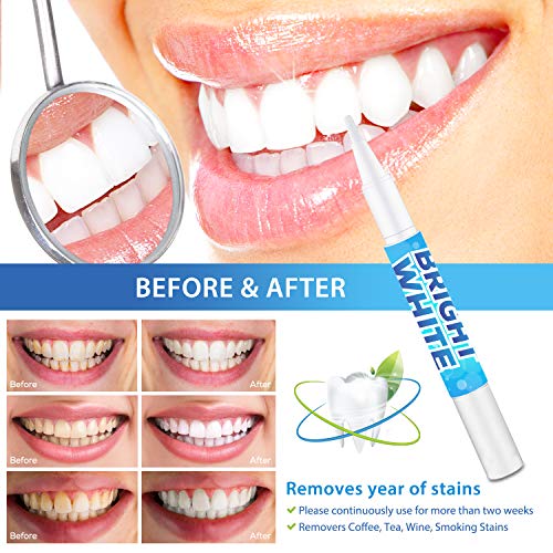 Teeth Whitening Pen Gel 4 Pens, Painless, Effective, Remove Yea...