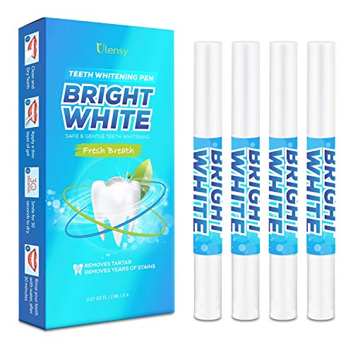 Teeth Whitening Pen Gel 4 Pens, Painless, Effective, Remove Yea...