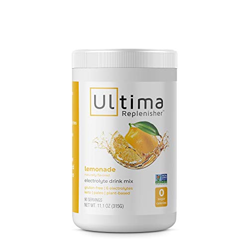 Ultima Hydrating Electrolyte Powder, Lemonade, 90 Servings, no Su...