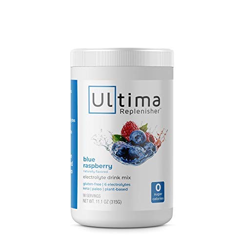 Ultima Replenisher Electrolyte Hydration Drink Mix, Blue Raspberr...