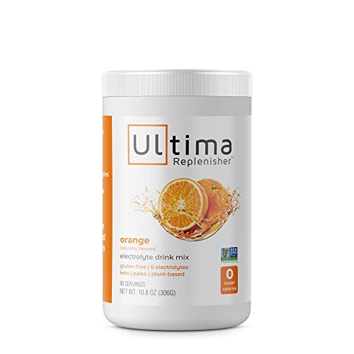 Ultima Replenisher Electrolyte Hydration Powder, Orange, 90 Servi...