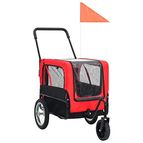 Unfade Memory Pet Bike Trailer & Jogging Stroller Small Dogs Bicy...