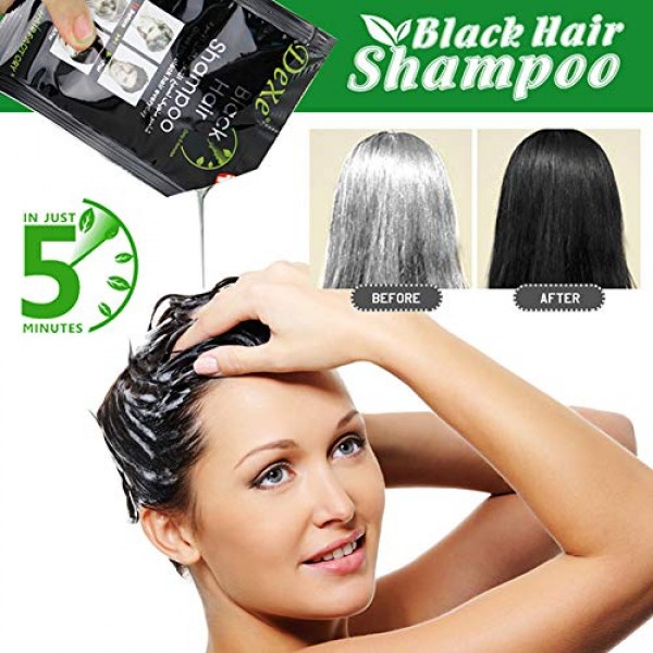 Instant Hair Dye Hair Color Shampoo Semi-Permanent Hair Shampoo -...