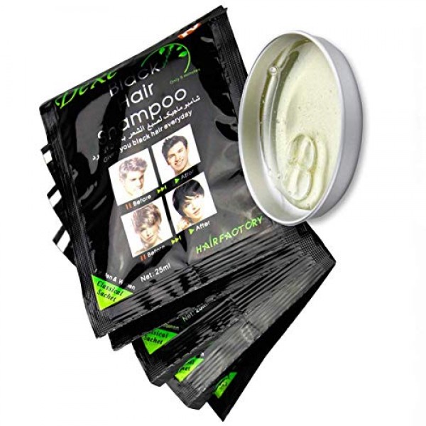 UniM Natural Ingredients Instant Black Hair Dye Shampoo Semi-Perm...