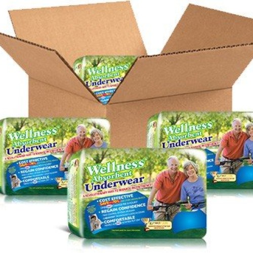 Wellness Absorbent Underwear w/NASA Technology Pull-Ons - Case,...