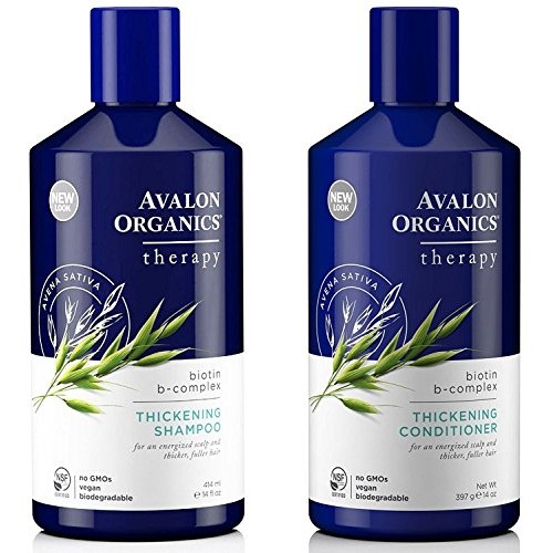 Avalon Organics All Natural Biotin B-Complex Therapy Thickening S...